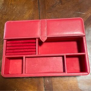 Elegant Red Jewelry Organizer